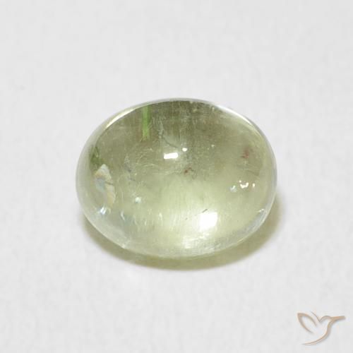 1.64ct Natural Verde acinzentado Turmalina, oval, Transparente