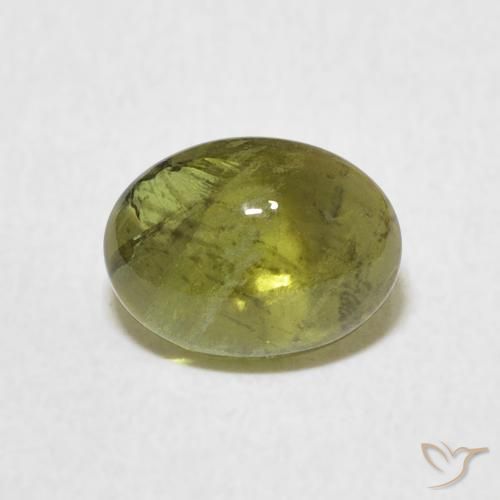 1.37ct Natural Verde médio Turmalina, oval, Transparente