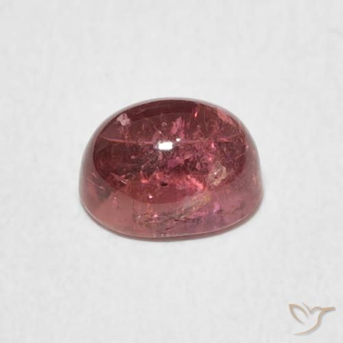 Turmalina Rosa escuro Natural 1.61ct, oval, Transparente
