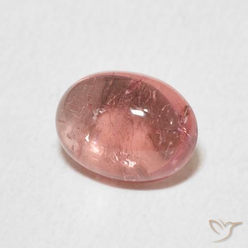 Turmalina rosa rosa Natural 1.48ct, oval, Transparente