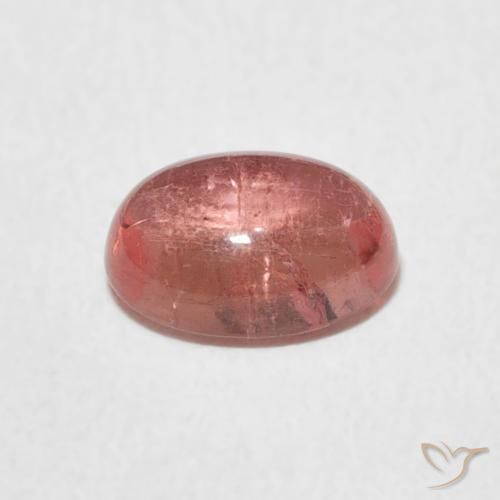 Turmalina rosa rosa Natural 1.48ct, oval, Transparente
