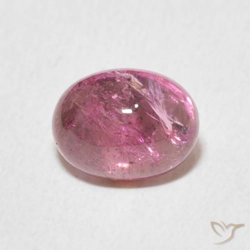 1.52ct Natural Rosa quente Turmalina, oval, Transparente