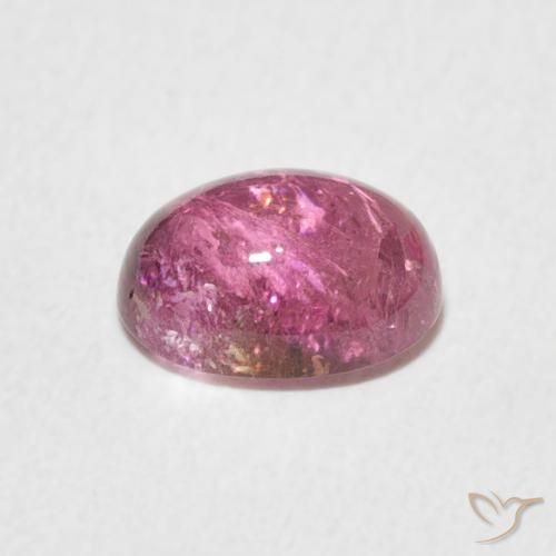 Turmalina Rosa quente Natural 1.52ct, oval, Transparente