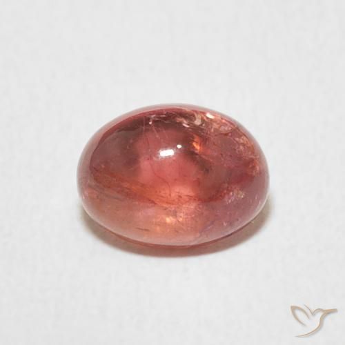 1.25ct Natural Intense Reddish Pink Turmalina, oval, Transparente