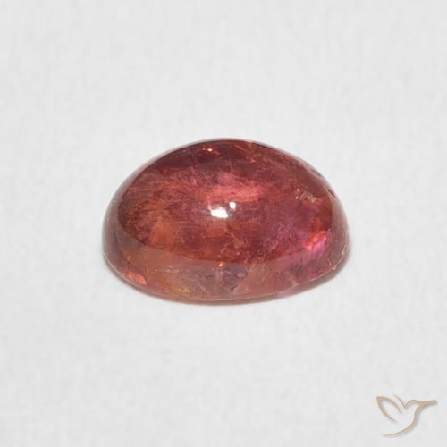 Turmalina Intense Reddish Pink Natural 1.25ct, oval, Transparente
