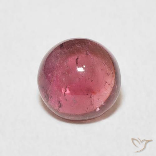 0.91ct Natural ponche de frutas vermelhas Turmalina, Redondo, Transparente