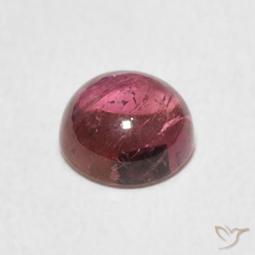 Turmalina ponche de frutas vermelhas Natural 0.91ct, Redondo, Transparente