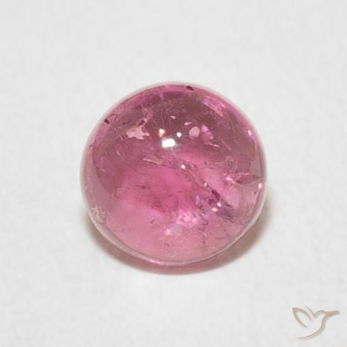 1.01ct Natural ponche de frutas vermelhas Turmalina, Redondo, Transparente