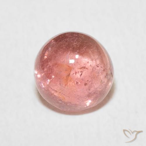 1.29ct Natural rosa médio Turmalina, Redondo, Transparente