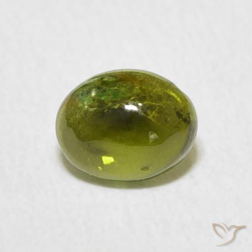 0.73ct Natural Verde médio Turmalina, oval, Transparente