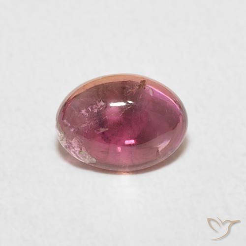 0.72ct Natural roxo médio Turmalina, oval, Transparente
