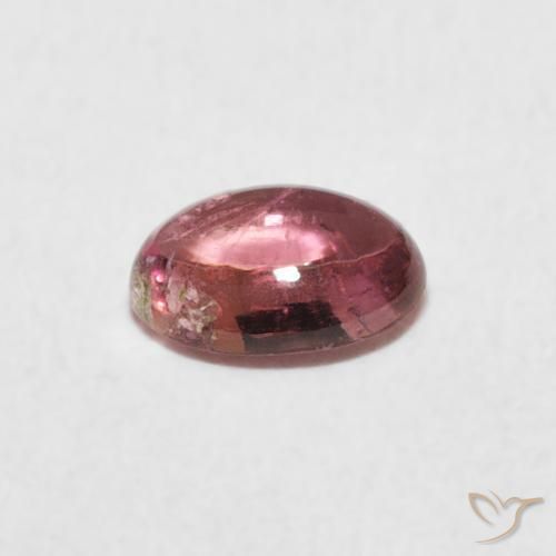 Turmalina roxo médio Natural 0.72ct, oval, Transparente