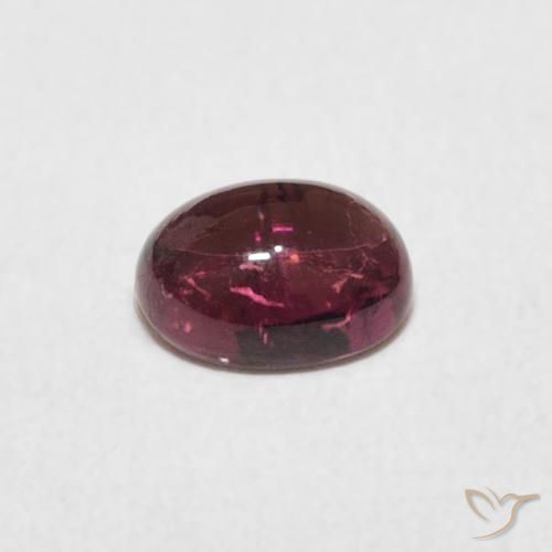 Turmalina ponche de frutas vermelhas Natural 0.85ct, oval, Transparente