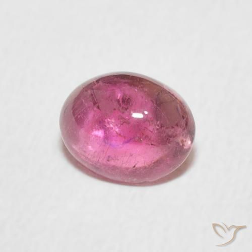 Turmalina Rosa quente Natural 0.81ct, oval, Transparente