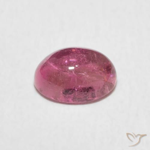 Turmalina Rosa quente Natural 0.81ct, oval, Transparente