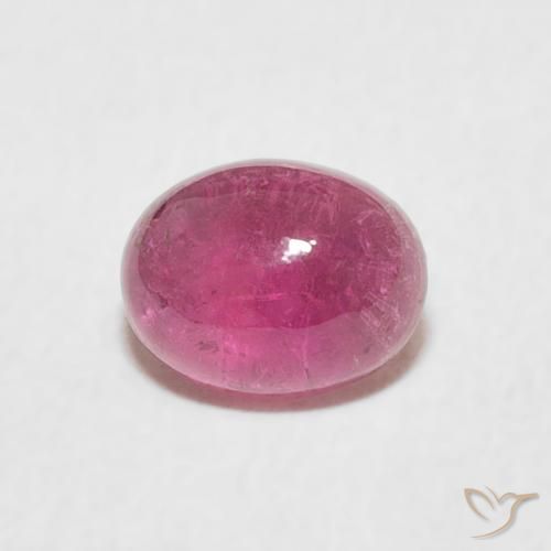 0.83ct Natural Rosa quente Turmalina, oval, Transparente
