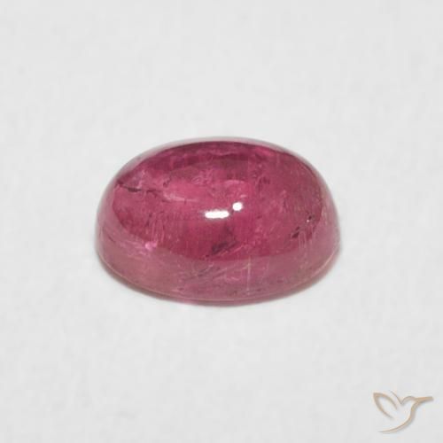 Turmalina Rosa quente Natural 0.83ct, oval, Transparente