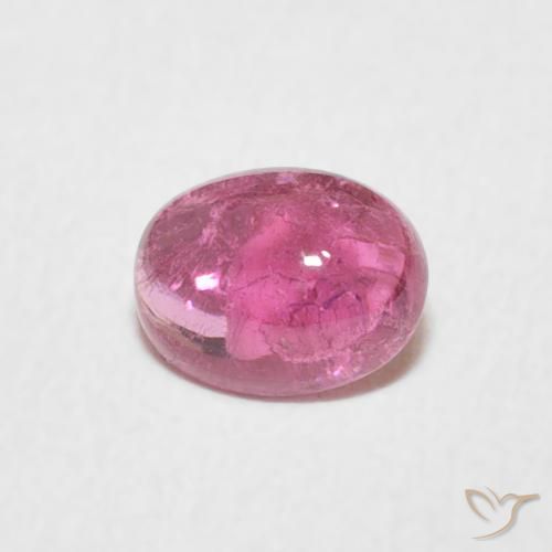 0.71ct Natural ponche de frutas vermelhas Turmalina, oval, Transparente