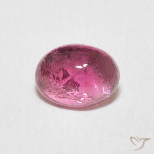 0.77ct Natural ponche de frutas vermelhas Turmalina, oval, Transparente