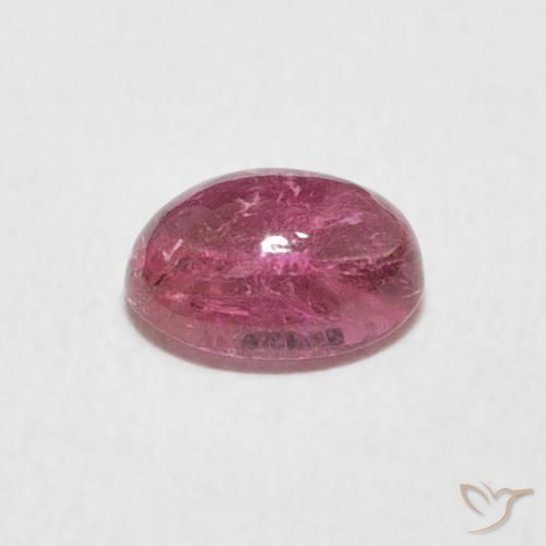 Turmalina ponche de frutas vermelhas Natural 0.77ct, oval, Transparente