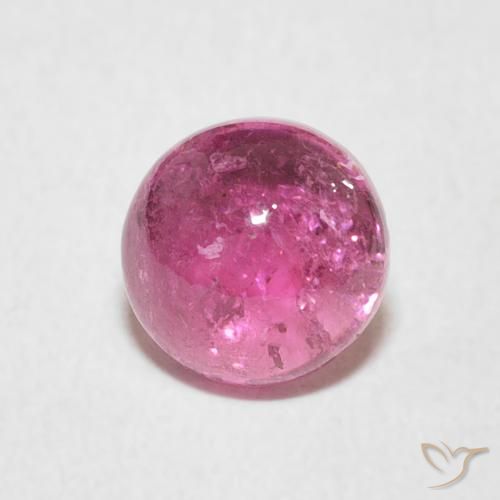 1.45ct Natural roxo médio Turmalina, Redondo, Transparente