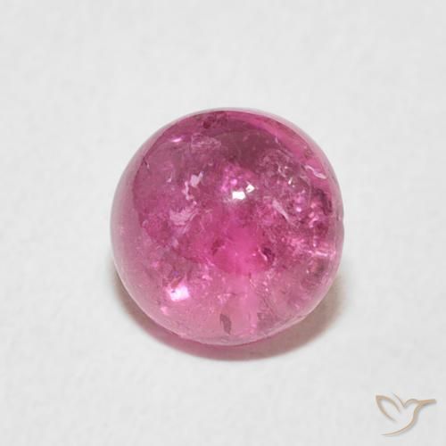 Turmalina roxo médio Natural 1.45ct, Redondo, Transparente
