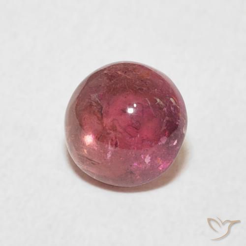 Turmalina ponche de frutas vermelhas Natural 1.13ct, Redondo, Transparente