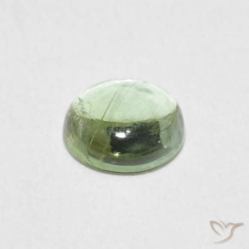 Turmalina Verde Avelã Claro Natural 0.78ct, Redondo, Transparente