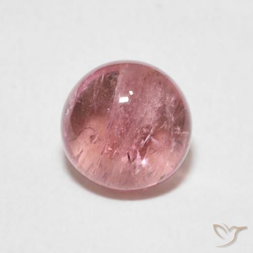 1.23ct Natural Luz rosa Turmalina, Redondo, Transparente