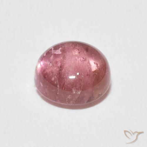 Turmalina Luz rosa Natural 1.23ct, Redondo, Transparente