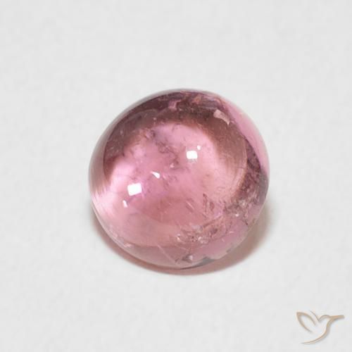 Turmalina Luz rosa Natural 1.03ct, Redondo, Transparente