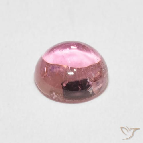 Turmalina Luz rosa Natural 1.03ct, Redondo, Transparente