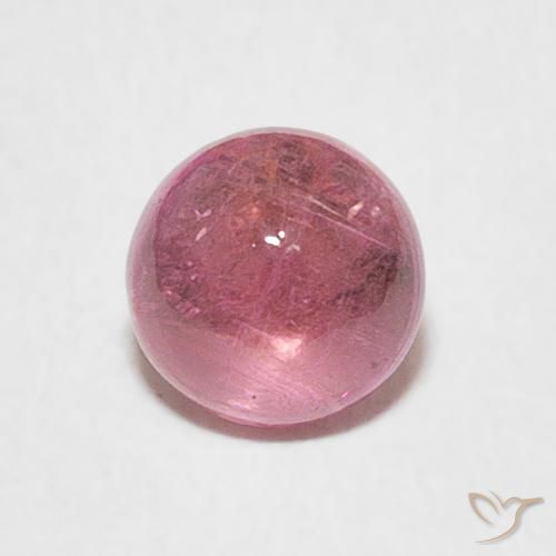 0.93ct Natural Tom rosa quente Turmalina, Redondo, Transparente