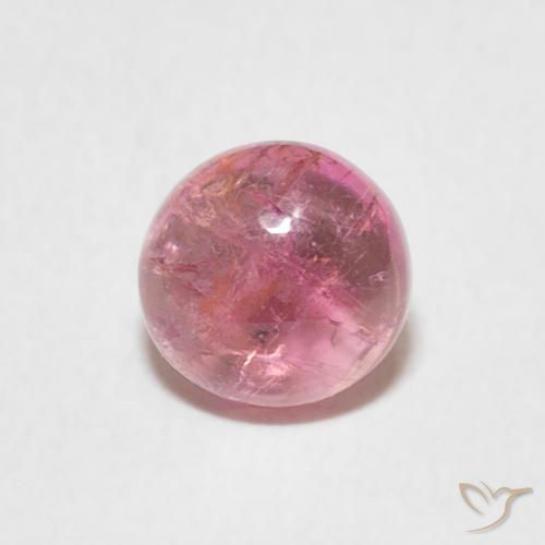 0.95ct Natural Tom rosa quente Turmalina, Redondo, Transparente