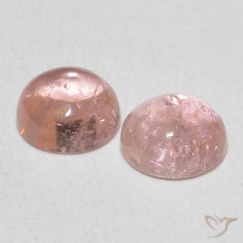 Pedras preciosas de Turmalina rosa rosa natural de 1.97 ct, Redondo, Transparente