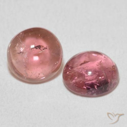 Pedras preciosas de Turmalina Laranja Rosa natural de 2.07 ct, Redondo, Transparente
