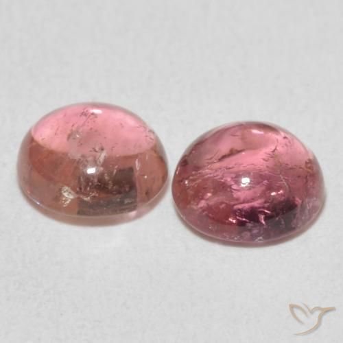 Pedras preciosas de Turmalina Laranja Rosa natural de 2.07 ct, Redondo, Transparente