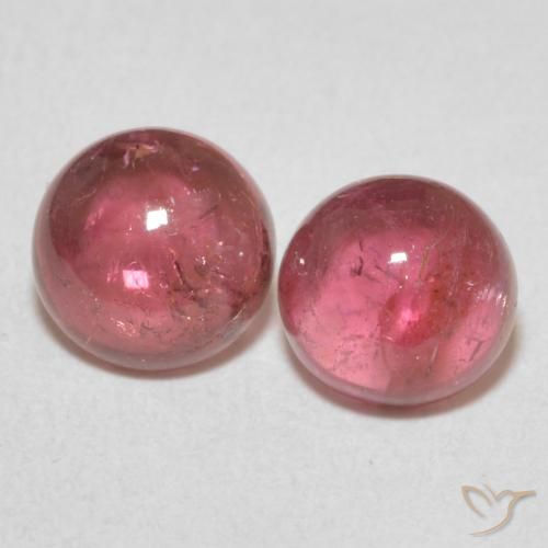 2.21ctw Natural rosa médio Turmalina, Redondo, Transparente