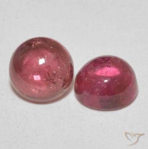 Pedras preciosas de Turmalina rosa médio natural de 2.21 ct, Redondo, Transparente