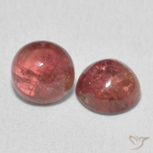 Pedras preciosas de Turmalina rosa médio natural de 2.14 ct, Redondo, Translúcido