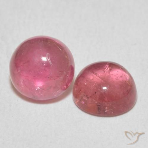 Pedras preciosas de Turmalina Tom rosa quente natural de 2.30 ct, Redondo, Transparente