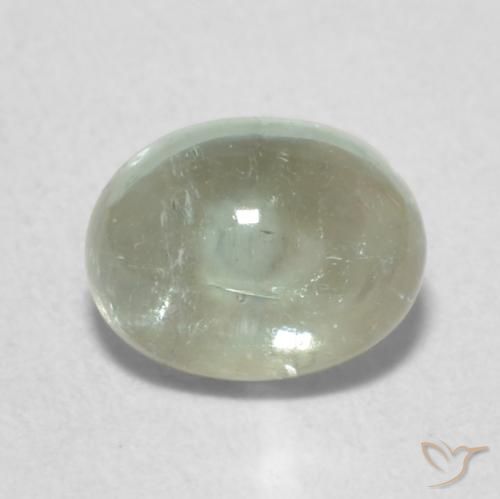 0.87ct Natural Luz verde Turmalina, oval, Transparente