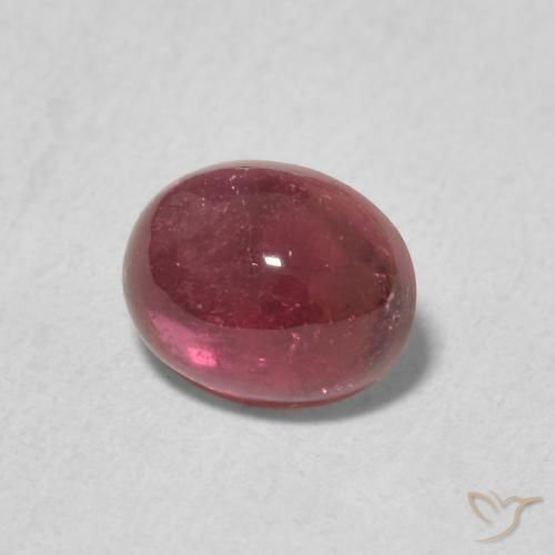 Turmalina Merlot tinto Natural 1.21ct, oval, Transparente