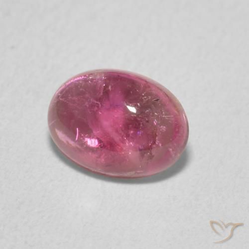 Turmalina roxo médio Natural 1.30ct, oval, Transparente