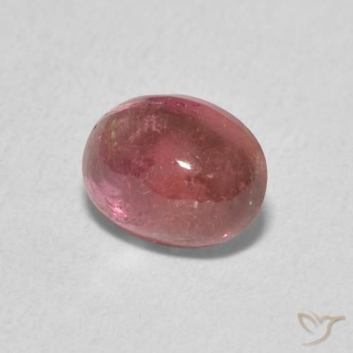 Turmalina Rosa choque profundo Natural 1.37ct, oval, Transparente