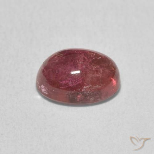 Turmalina Rosa choque profundo Natural 1.37ct, oval, Transparente