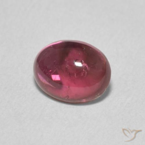 Turmalina Magenta Profundo Natural 1.10ct, oval, Transparente