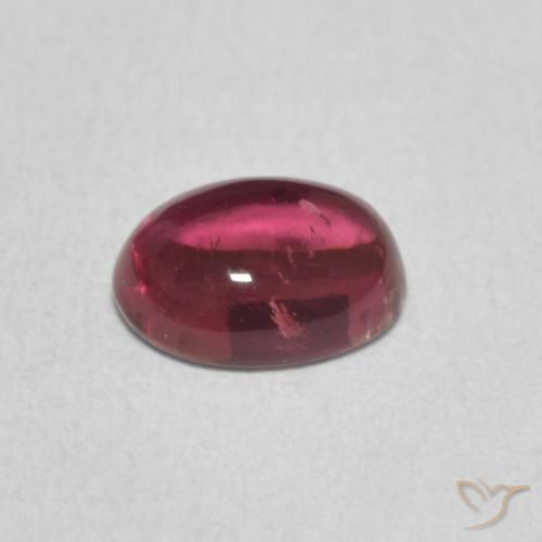 Turmalina Magenta Profundo Natural 1.10ct, oval, Transparente