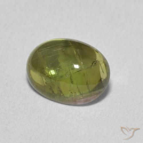 Turmalina Verde médio Natural 1.29ct, oval, Transparente