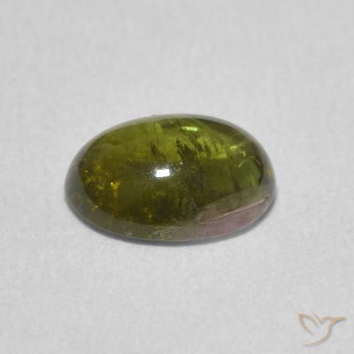 Turmalina Verde médio Natural 1.29ct, oval, Transparente